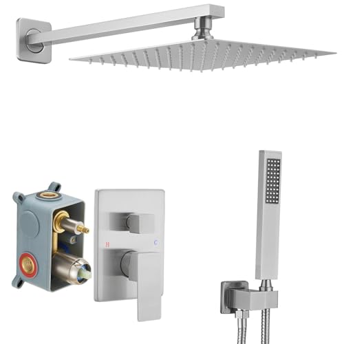 JingGang Brushed Nickel Shower System