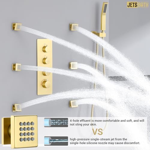 16” Thermostatic Rain Shower System view 4