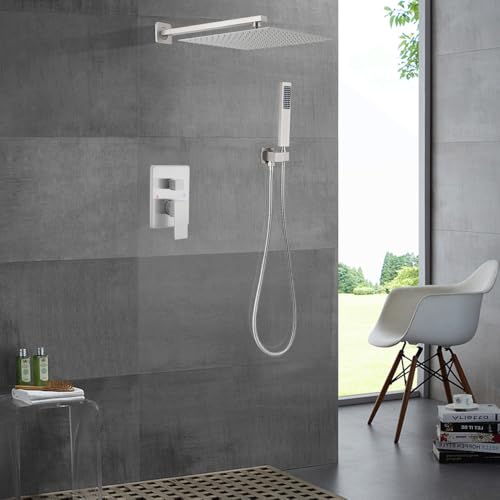 JingGang Brushed Nickel Shower System view 2