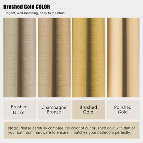 Iriber Brushed Gold Shower Head view 3