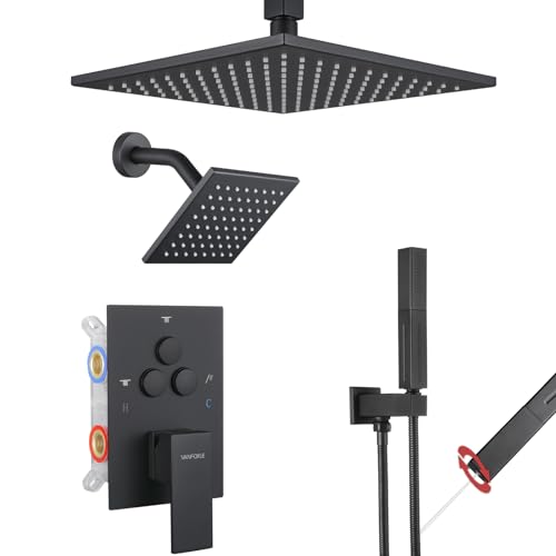 Vanfoxle Shower System Matte Black