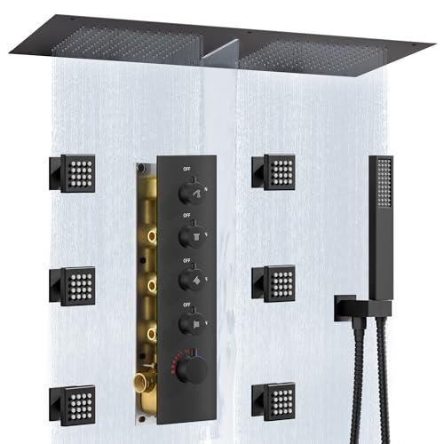 JetsBath Luxury Dual-Zone Rain &