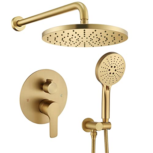 Iriber Brushed Gold Shower Head