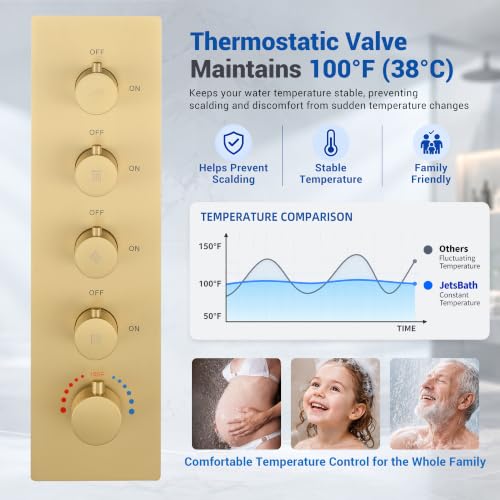 Thermostatic Dual Shower Heads System view 4