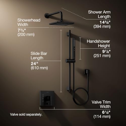 Kohler K-26273-Y-BL Honesty Shower Kit view 4