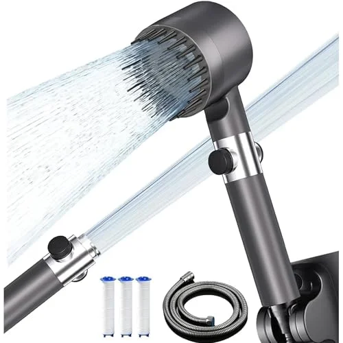 Filtered handheld shower spray modes