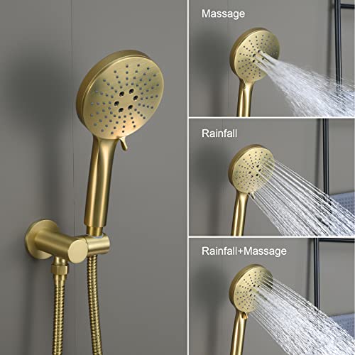 Iriber Brushed Gold Shower Head view 5