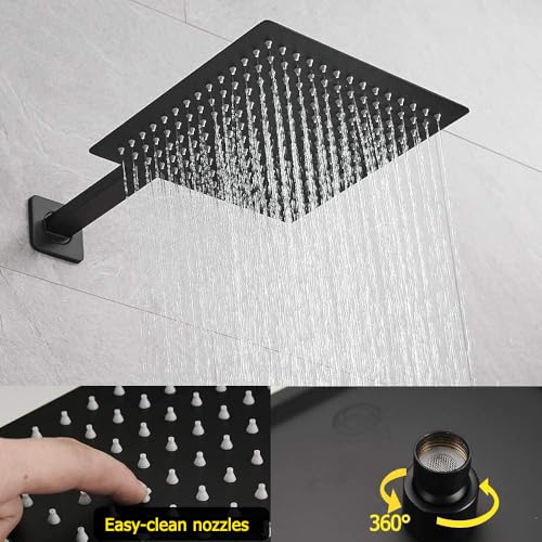 JingGang Matte Black Shower System view 3