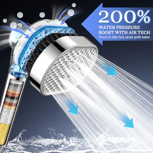 Filtered Shower Head with Handheld view 3