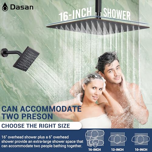 Dasan Thermostatic Dual Shower Head view 3