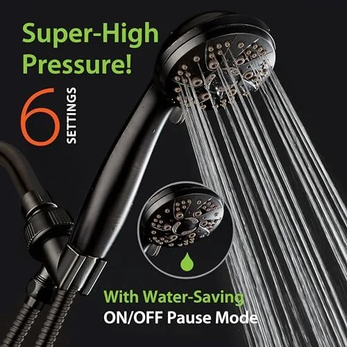 AquaDance shower head with hose