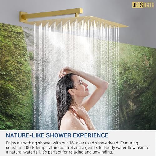 16” Thermostatic Rain Shower System view 3