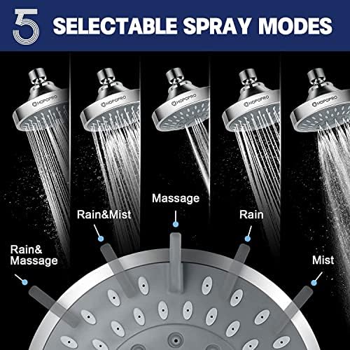 HOPOPRO 5-Mode High Pressure Shower Head 4