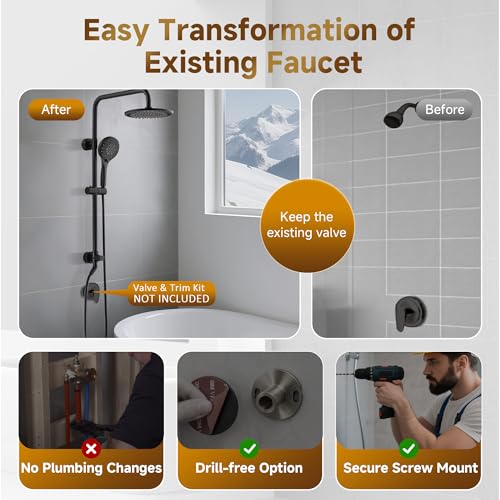 BRIGHT SHOWERS Rain Shower Head view 4