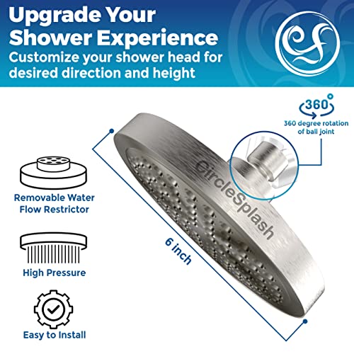 CircleSplash High Pressure Shower Head view 3
