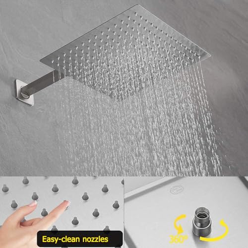 JingGang Brushed Nickel Shower System view 3