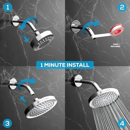 SparkPod shower head packaging