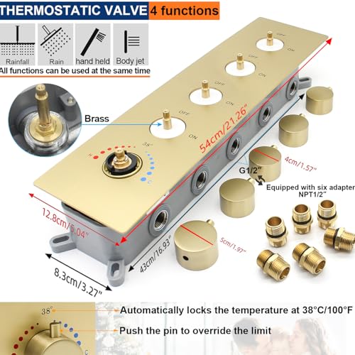 NPYSVSSS Thermostatic Shower System Dual view 3