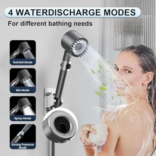 Filtered handheld shower installation