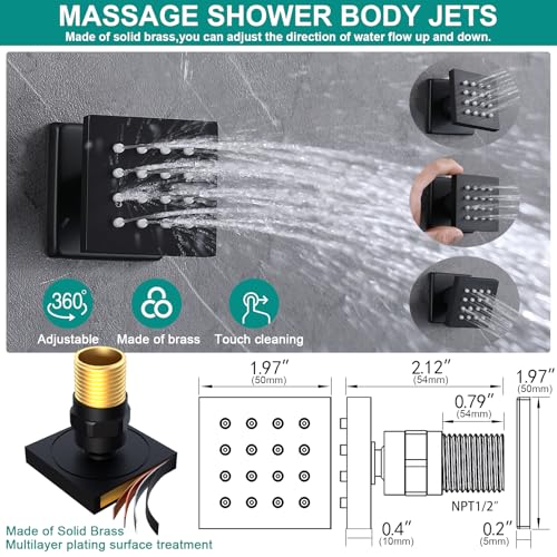 HOMEDEC Double Shower Heads Full view 5