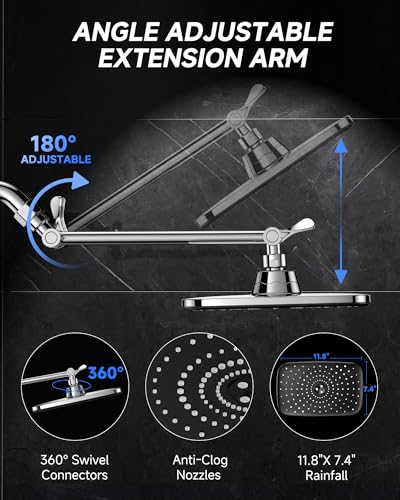 Veken 11.8" Rain Shower Head view 3