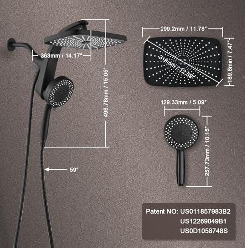 12" High Pressue Rain Shower view 3