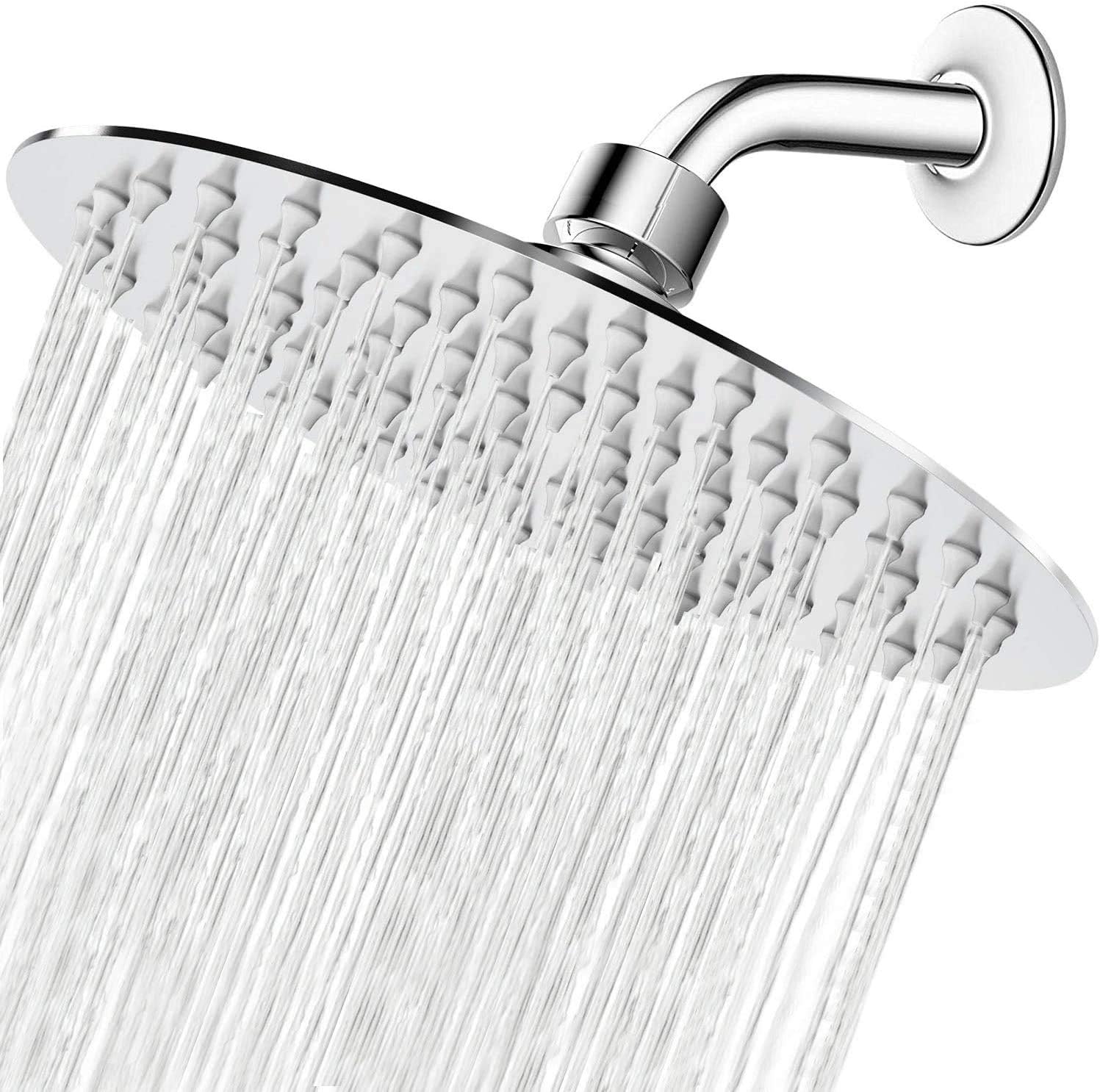 NearMoon Rain Shower Head 8 inch Ultra-Thin Chrome