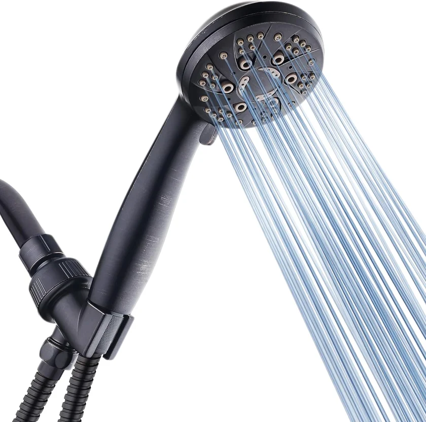 AquaDance oil rubbed bronze handheld shower head