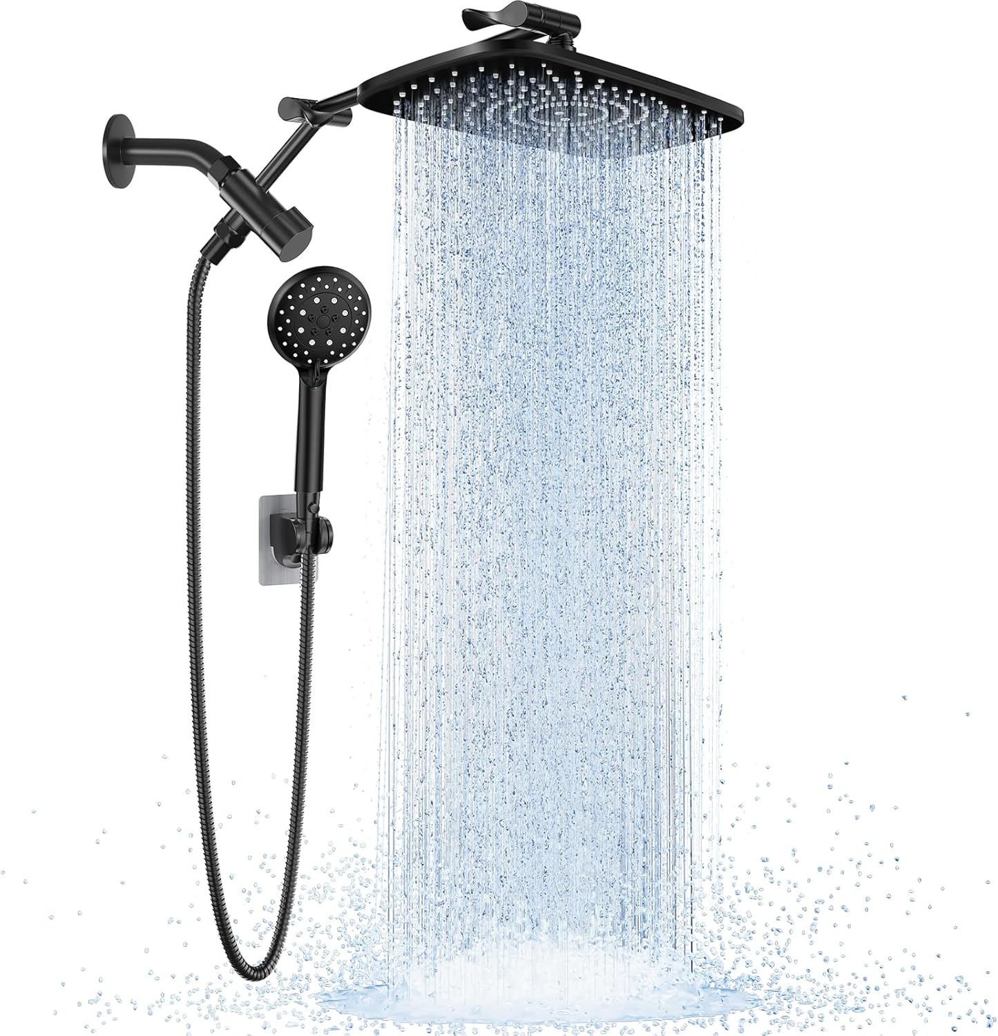 Veken Wide Rain Shower Head with Handheld combo