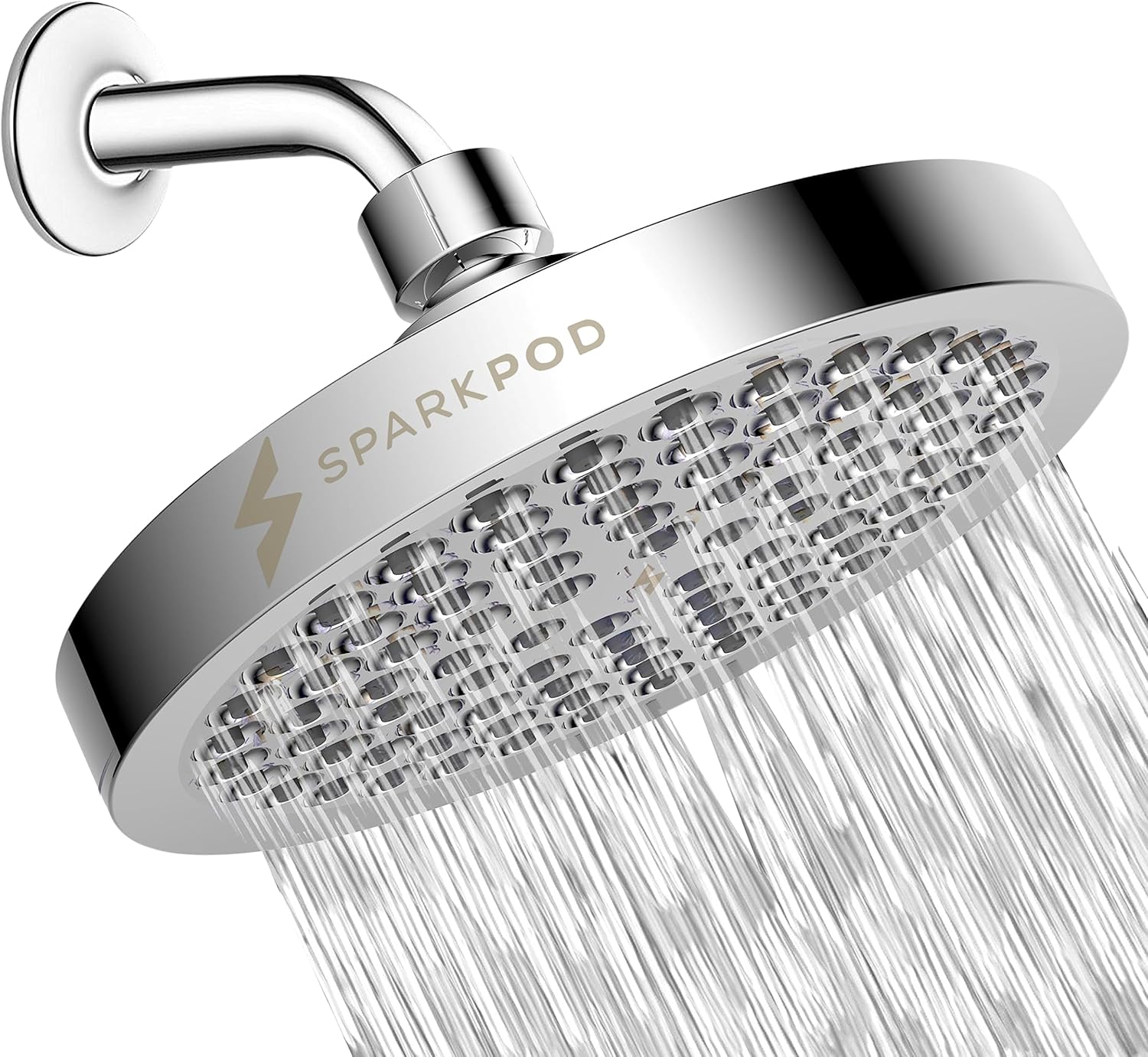 SparkPod Shower Head High Pressure Rain 6
