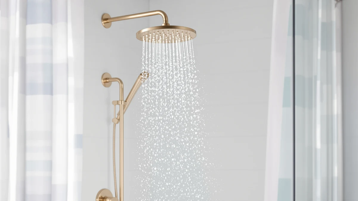 Iriber Brushed Gold Shower Review comparison