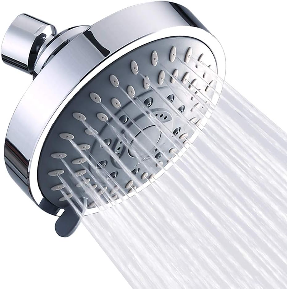 Aisoso 5-Setting Rain Shower Head chrome