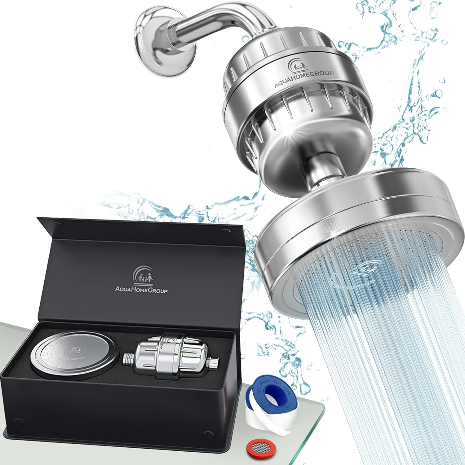 AquaHomeGroup Filtered Shower Head